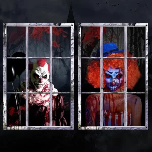 2 ks Strašidelný duch okenní dekorace | halloween dekorace