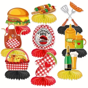 9 ks BBQ baby shower dekorace set | party výzdoba