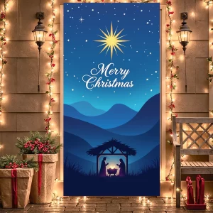 Vánoční banner merry christmas | vánoční dekorace, vánoční výzdoba