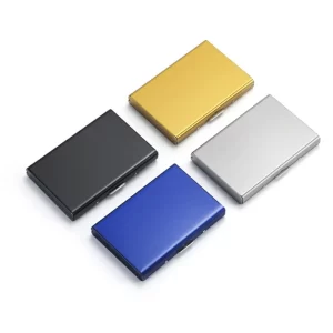 Kovové pouzdro na karty rfid slim | držák karet, rfid peněženka