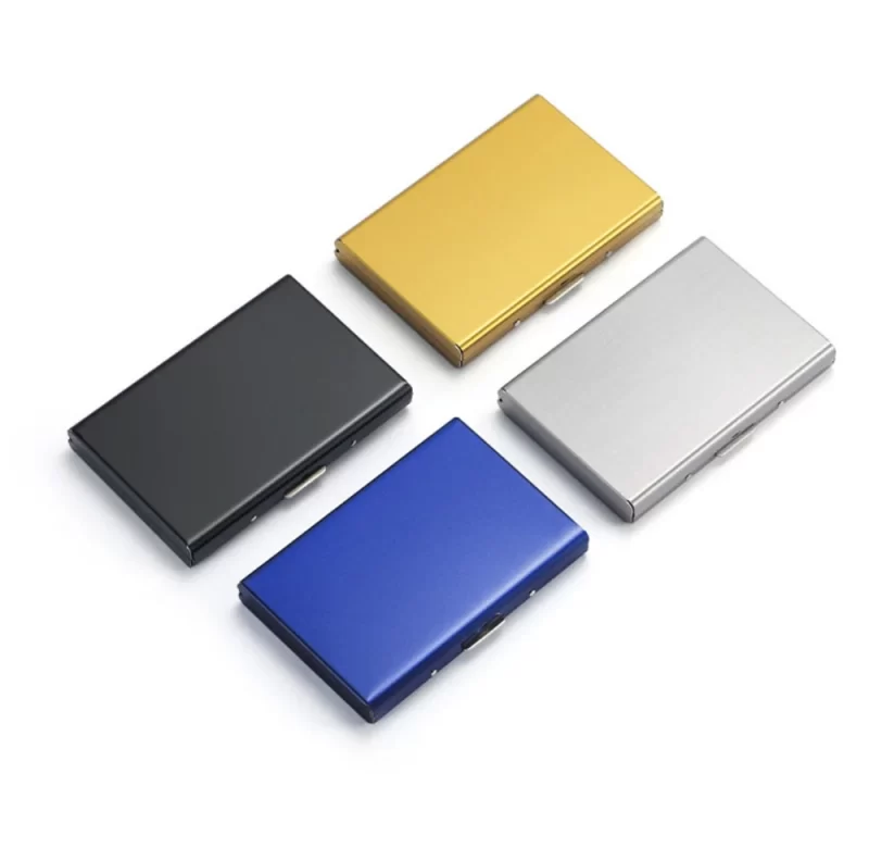 Kovové pouzdro na karty rfid slim | držák karet, rfid peněženka