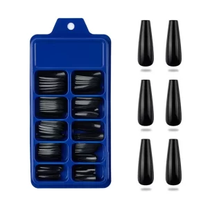 Barevné coffin nehty 100 ks | sada nehtů