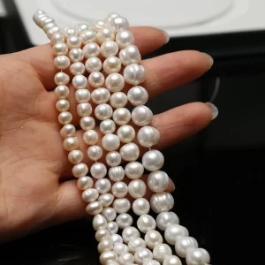 Sladkovodní perly aa 18cm | perlové korálky
