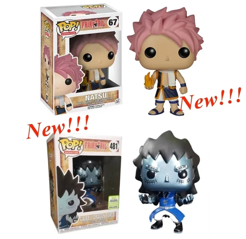 FUNKO POP fairy tail natsu gajeel | sběratelská figurka, akční figurka