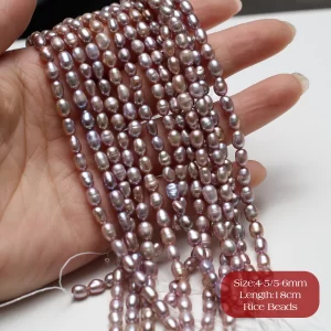 Sladkovodní perly rýžové | perlové korálky