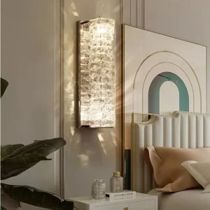 Luxusní křišťálová nástěnná led lampa | svítidlo