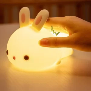 Dětská dotyková rgb lampička králík | noční světlo 2 ks