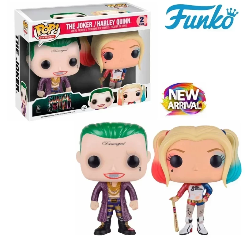 Funko pop harley quinn joker figurka set | sběratelský model