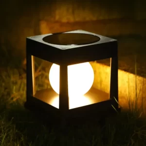 Solární světlo na plotový sloupek | lampa, osvětlení