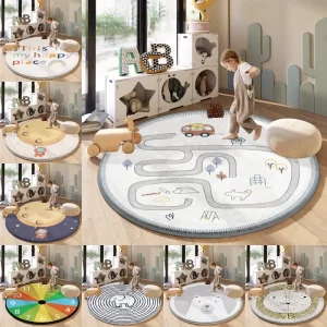 Dětský kulatý koberec | podložka