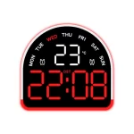 Bílá skořepina červená LED