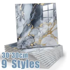 Samolepicí 3d obklad mramorový vzor 30 x 30 cm | tapeta