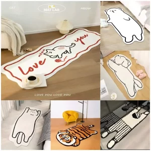 Dětský měkký protiskluzový plyšový koberec | podložka