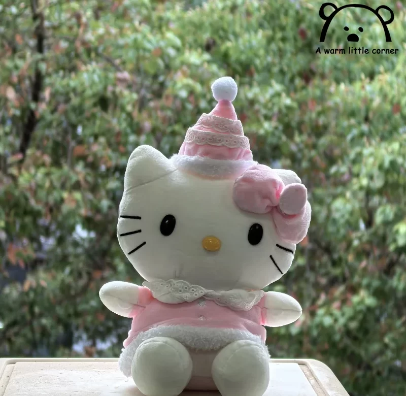Růžová plyšová kočka hello kitty | plyšové hračky