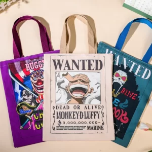 Stylová plátěná taška anime one piece | látková kabelka přes rameno
